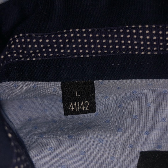 Men’s Inpore Light Blue Dress Shirt - Picture 3 of 4